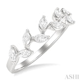 1/2 ctw Scatter Marquise Cut Diamond Fashion Ring in 14K White Gold